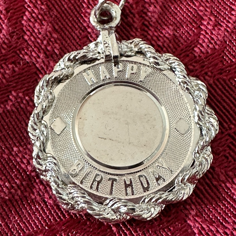 Happy Birthday Sterling Silver Charm